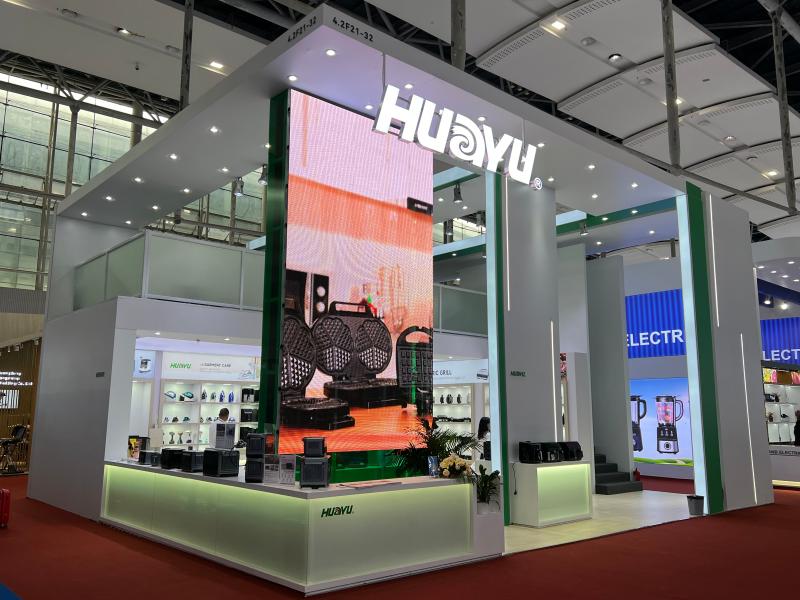 華裕電器集團股份有限公司的廣交會展位設計搭建圖片