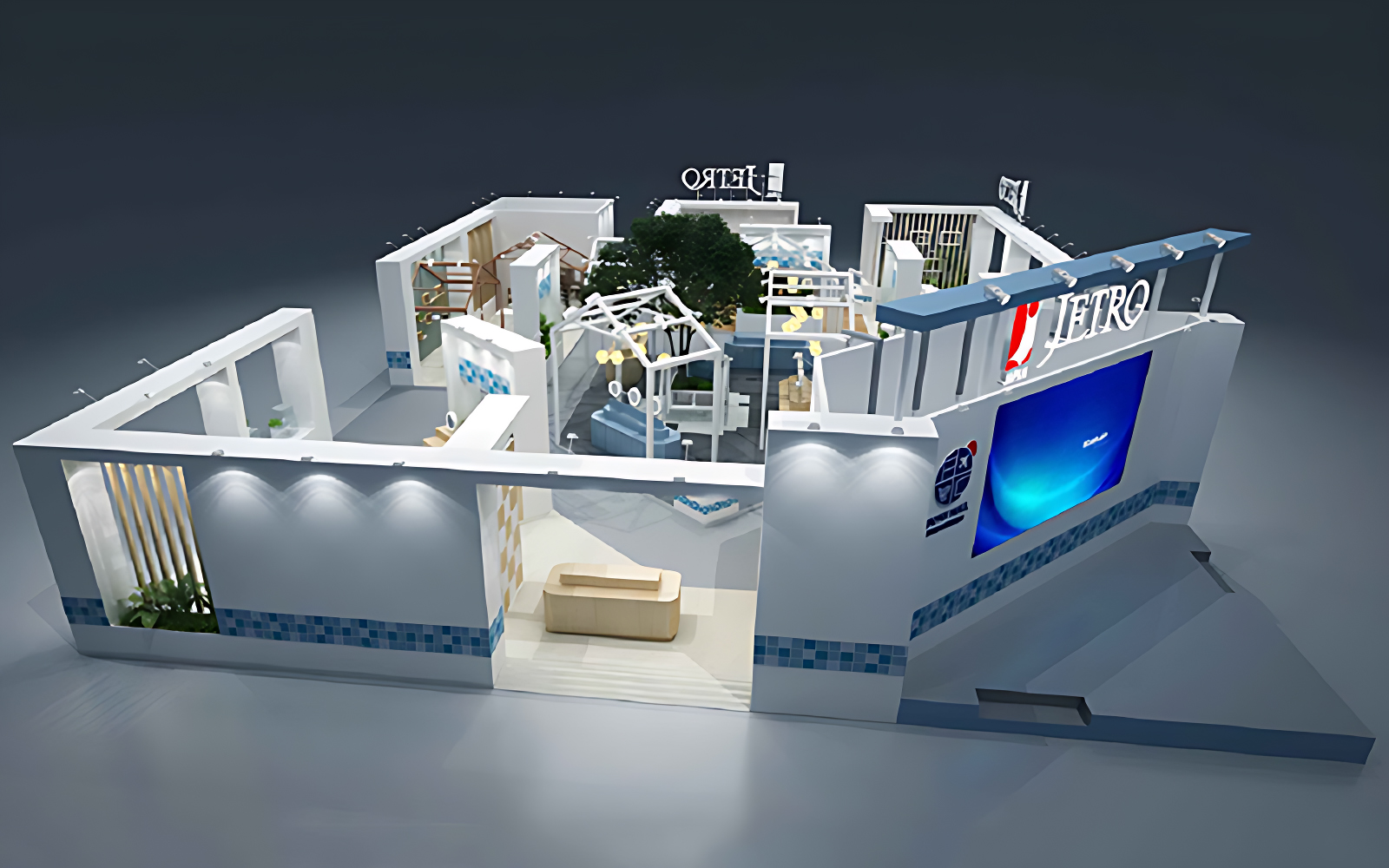 進口博覽會展台搭建圖片